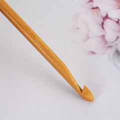 12pcs Bamboo Crochet Carbonated Wooden Crochet Diy Sweater Weaving Needle Set