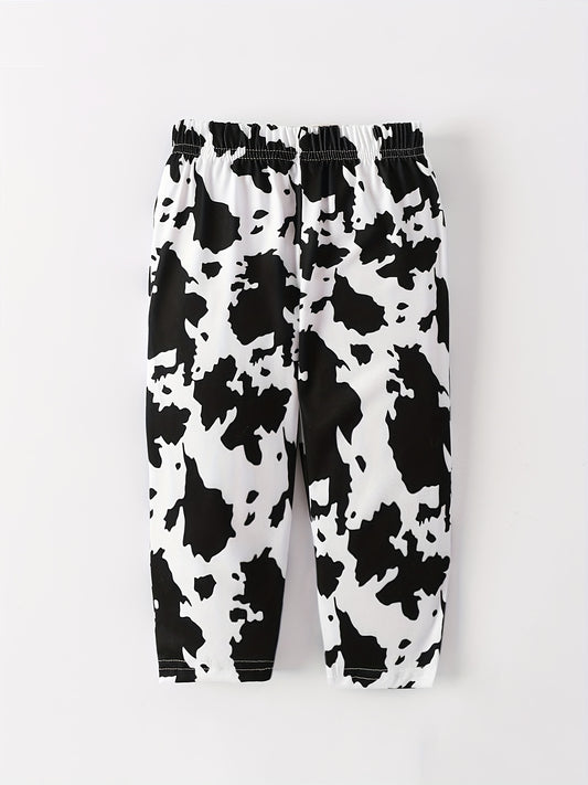Baby Girls Leopard Graphic Casual Trousers