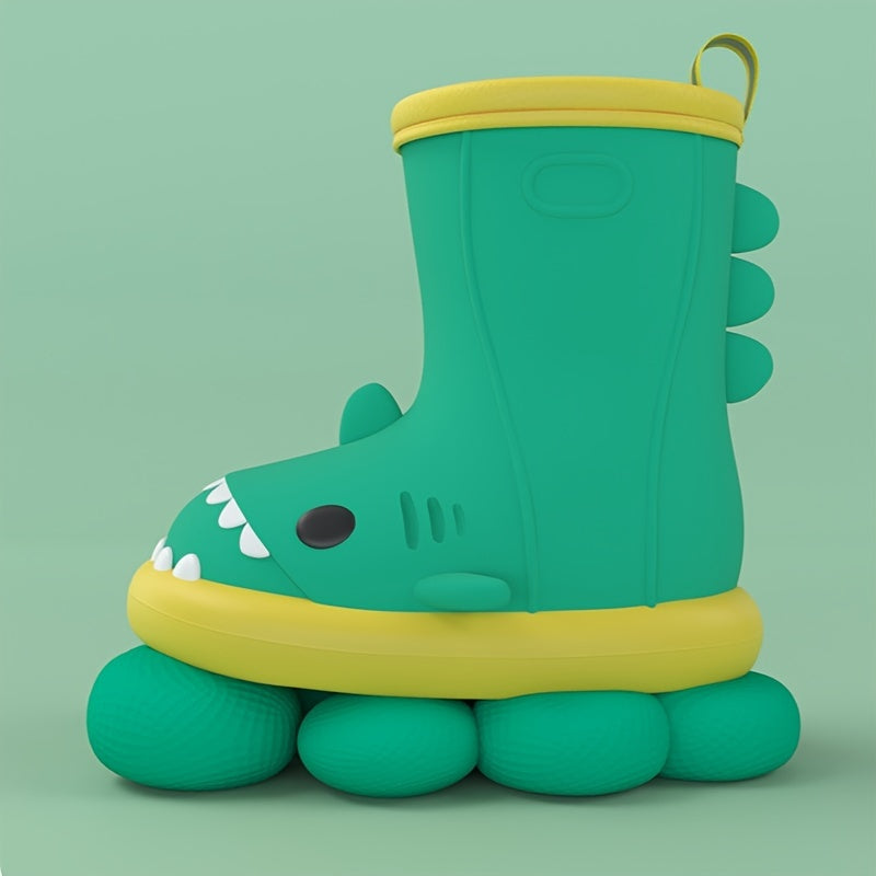 Girl's Adorable Shark Rain Boots Non Slip Waterproof Shoes