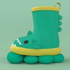 Girl's Adorable Shark Rain Boots Non Slip Waterproof Shoes