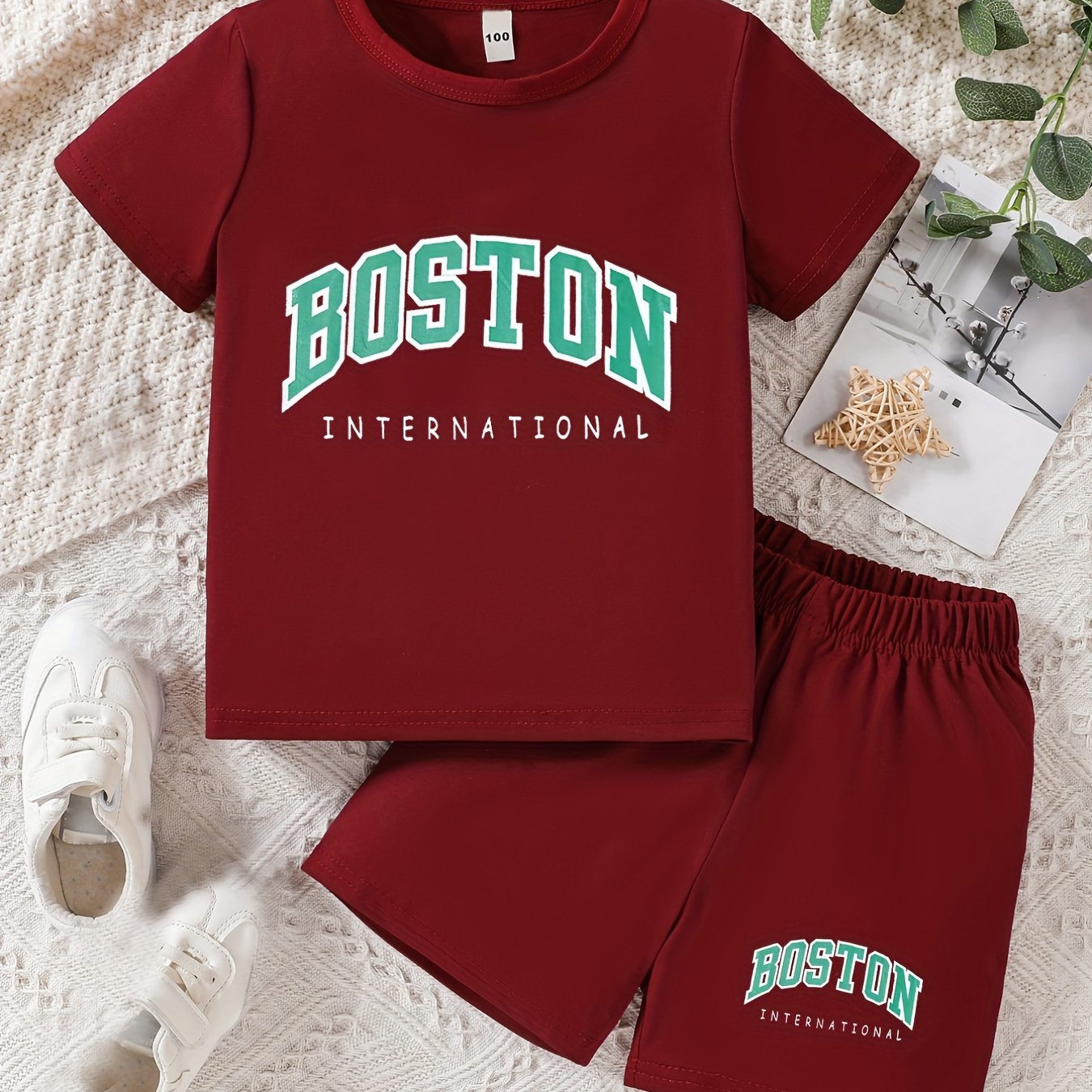 Boys Houston Expedition Casual Set: T shirt & Shorts