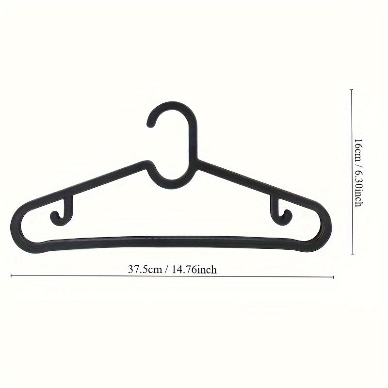 20pcs Plastic Clothes Hangers Non-slip Coat Hanger for Clothing Stores