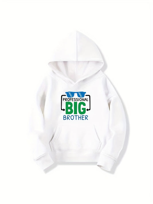 PROFESSIONAL BIG BROTHER Letter Print Boys Casual Pullover