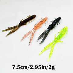 10pcs Soft Bait Artificial Worm Lure Fishing Tackle