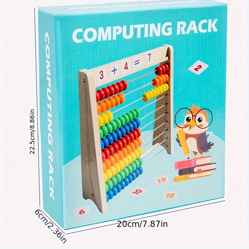 Wooden Math Learning Stand Interactive Educational Toy