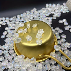 35pcs Transparent Shell Beads for DIY Bracelet Necklace