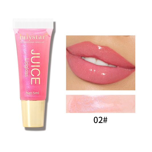 Matte Dewy Finish Lip Gloss Hydrating Moisturizing Smudge Proof Bright