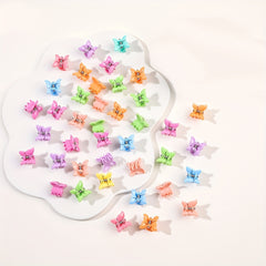 40pcs Random Small Butterfly Star Shaped Claw Clip Hairpin Hair Accessories