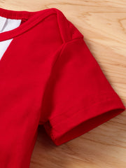 2pcs Newborn Infant Short Sleeve Romper & Shorts Set for Baby Boys