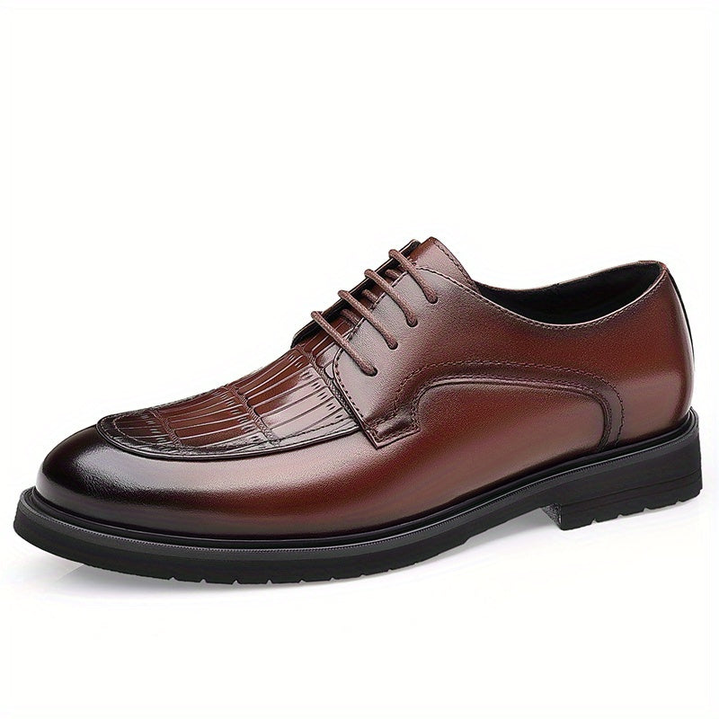 Men's Lace-Up Derby Shoes for Office Business Formal Events
