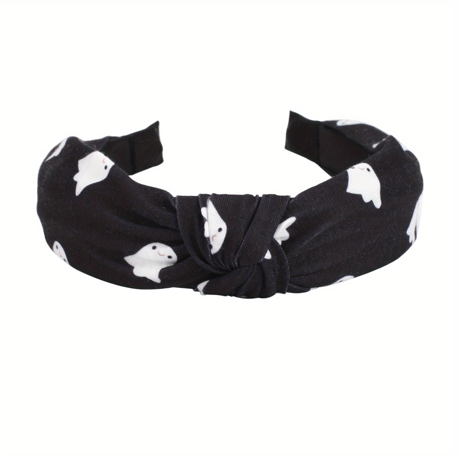Halloween Ghost Print Headband Pumpkin Spider Web Pattern Headdress