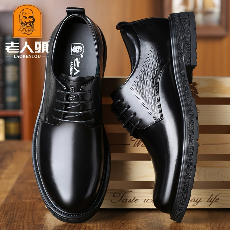LAORENTOU Men Leather Loafer Shoes Lightweight Dress Shoes
