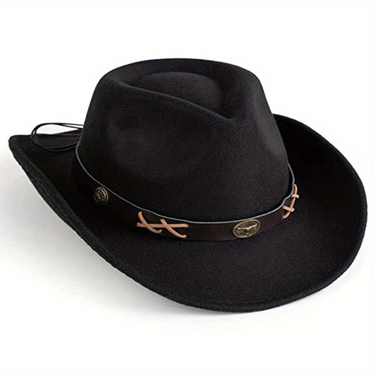 Stylish Unisex Cowboy Hat with UV Protection