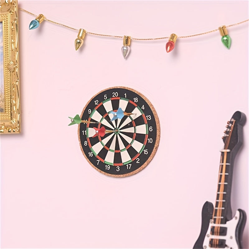 Baotree Dollhouse Mini flying disc Set Ornament