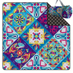 240T Retro Waterproof Picnic Mat Foldable 210D Oxford Cloth