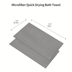 Quick Drying Bath Towel Soft Microfiber Lightweight Highly Absorbent