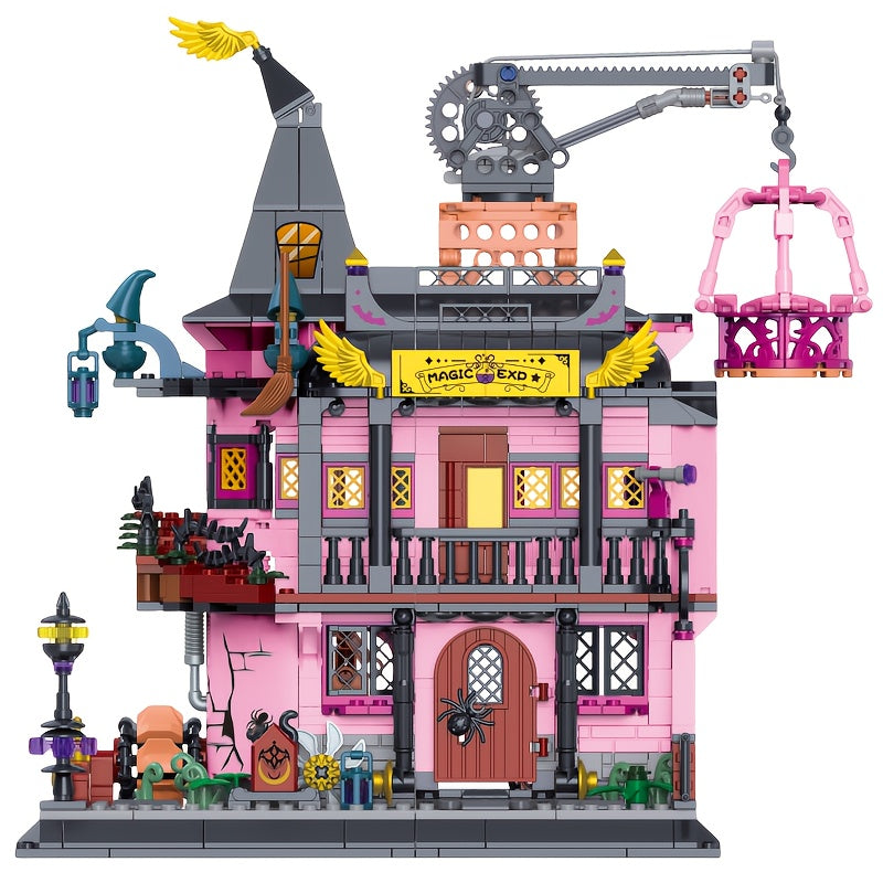 1022pcs Medieval Castle Magic Laboratory Building Block Toy Set