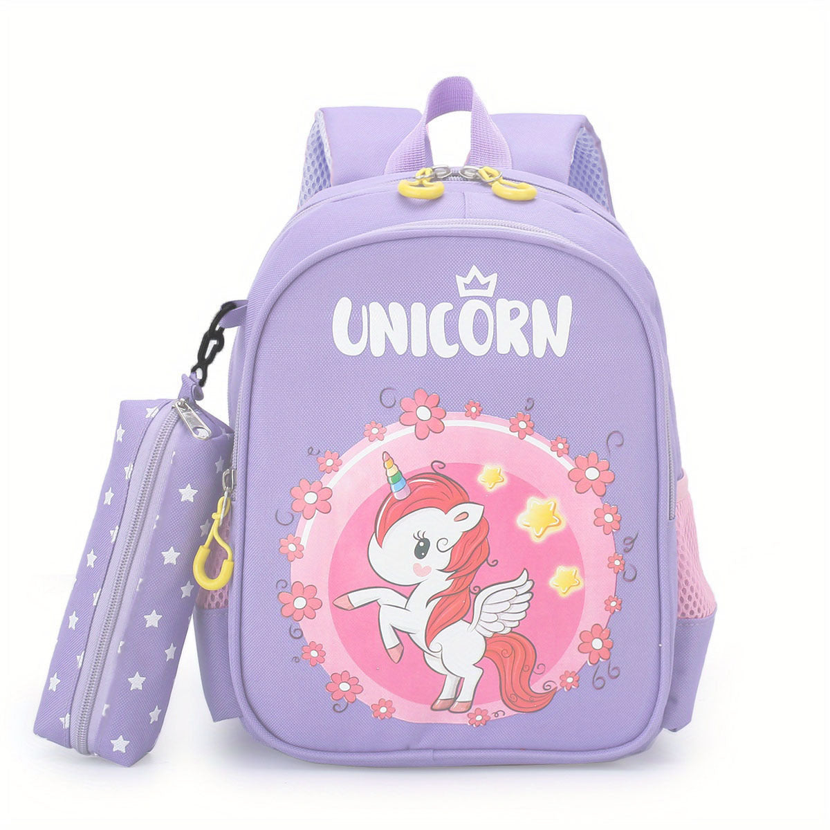 Unicorn Skateboard Dinosaur Children's Backpack + Pencil Case