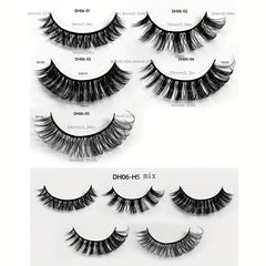 3D False Eyelashes Slender Curling Natural Cat Eye