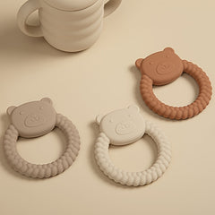 Colorful Silicone Bear Teething Toy for Babies