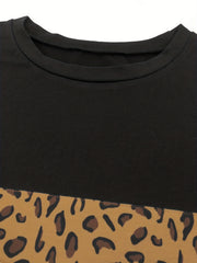  Leopard Sweatshirt & Joggers Set