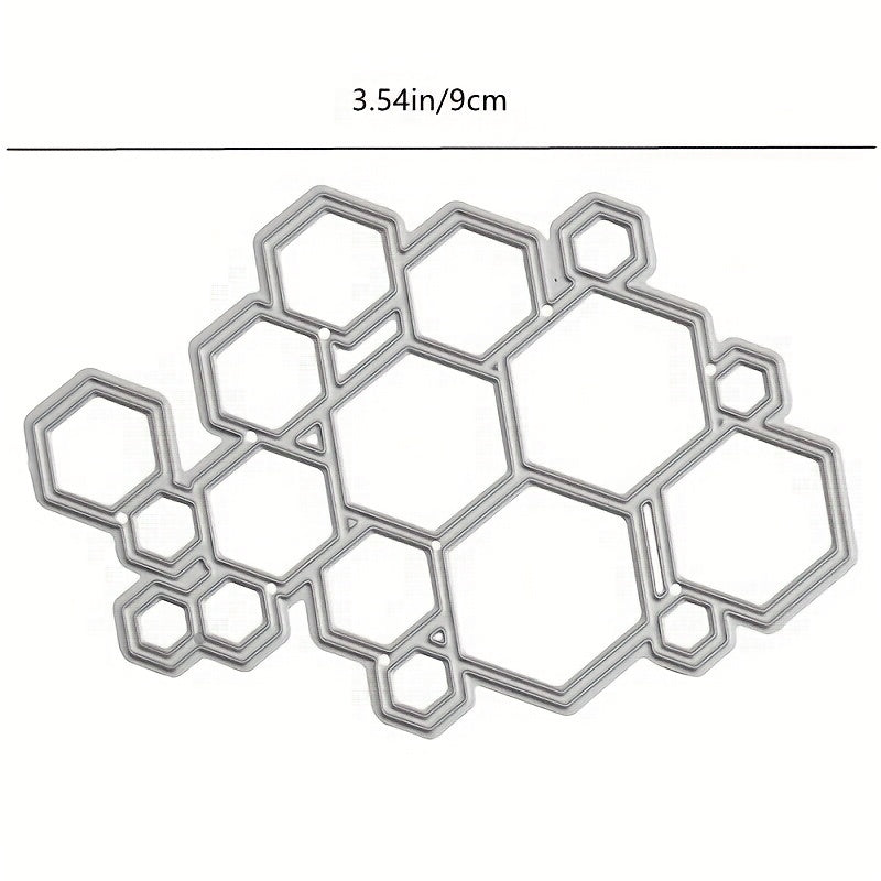 Honeycomb Metal Cutting Die Stencil for DIY Scrapbooking Card Making