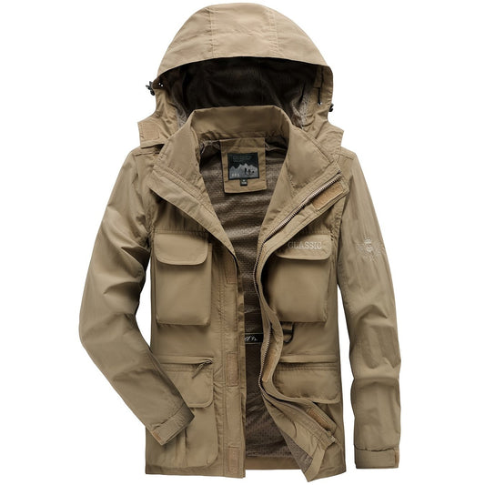 Men's Outdoor Waterproof Windbreaker Jacket