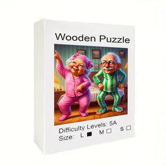 Charming Dancing Couple Wooden Jigsaw Puzzle
