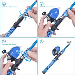 LEOFISHING Kids Fishing Pole Set for Boys Girls & Youth