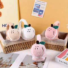 Cartoon Fruit Plush Earmuffs for Women - Warm & Stylish Winter Accessory