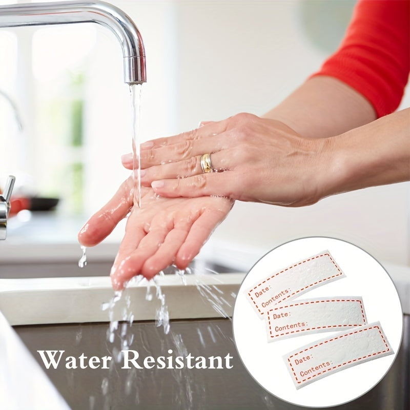 125pcs Roll Red Self Adhesive Sticker For Kitchen Storage Mark Label