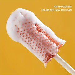 3pcs Silicone Baby Bottle Brush Cleaner 360 Degree Cleaning No Dead Corner