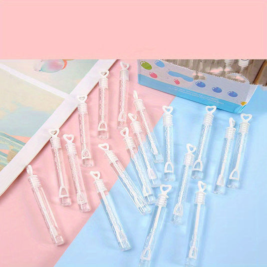 48Pcs Heart Bubble Wands Party Favors for Weddings and Anniversaries