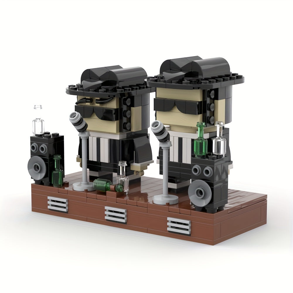 349pcs ABS Film Building Blocks Toy & Dark Brown