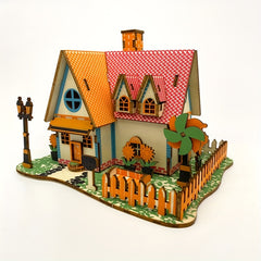 3D Puzzle Cottage Building Kit Sunflower Manor Model DIY Craft Kit