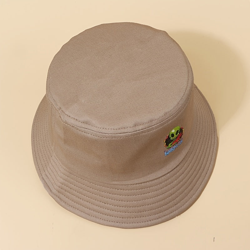 Alien Print Cotton Bucket Hat Man Unisex Visor Sun Hats