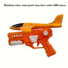 Foam Airplane Launcher Toy Catapult Hand Thrown for Fun No Batteries Needed
