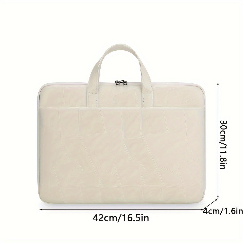 Minimalist Faux Leather Briefcase Sleek 41 Laptop & Tablet Bag