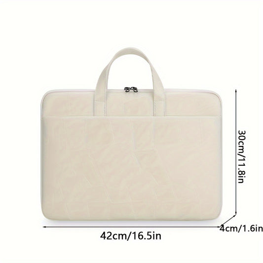 Minimalist Faux Leather Briefcase Sleek 41 Laptop & Tablet Bag