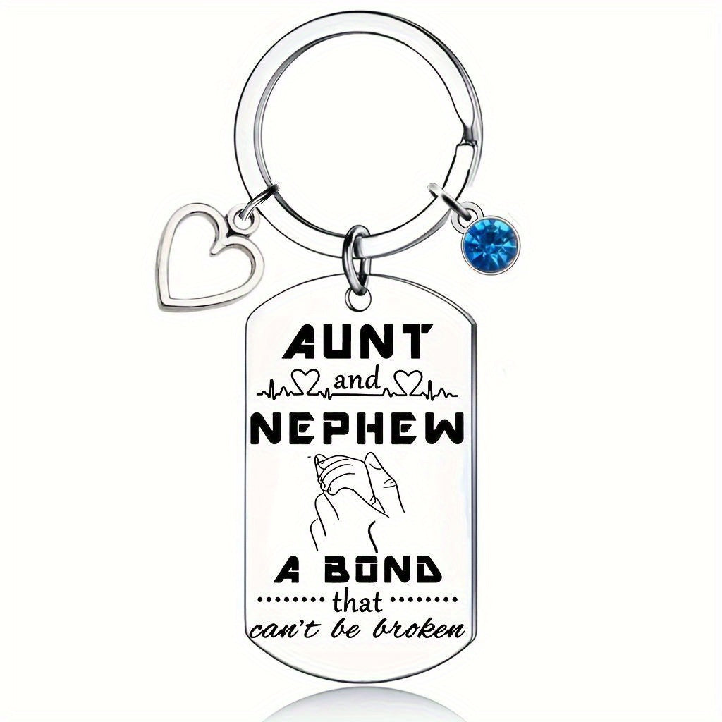 AUNT NIECE NEPHEW A Bond That Can't Be Broken Keychain Gift