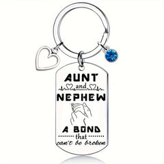 AUNT NIECE NEPHEW A Bond That Can't Be Broken Keychain Gift