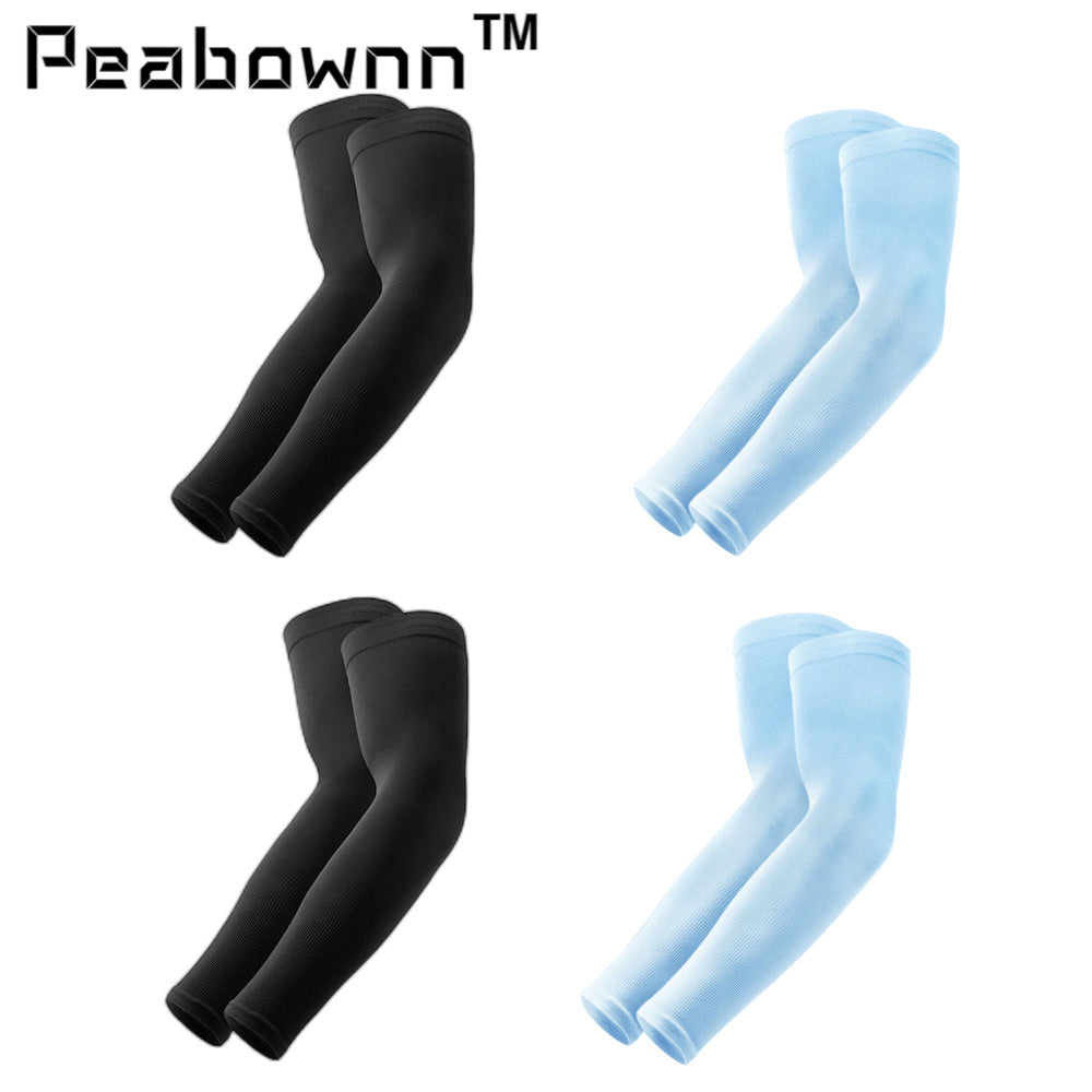 Compression Arm Sleeves Cooling UV Sun Protection Tattoo Cover Up Sports Sleeve