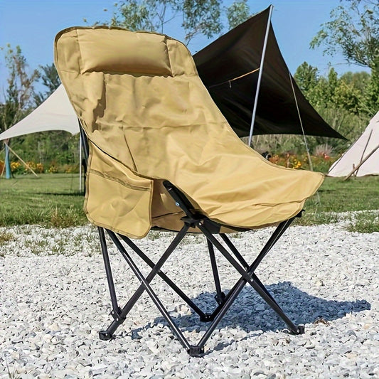 Portable Folding Moon Chair Outdoor Leisure Chair For Beach Fishing Camping