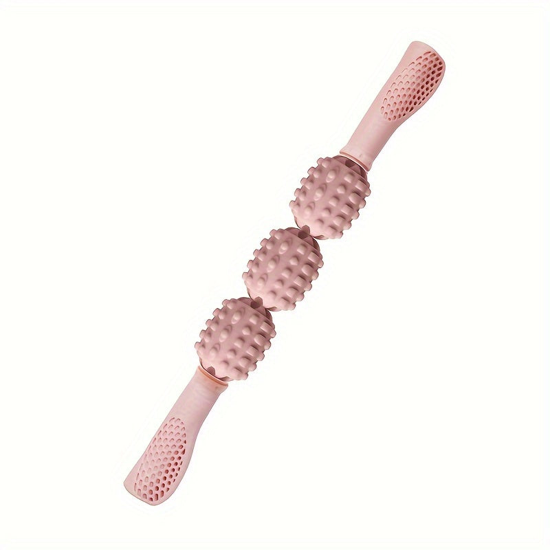Handheld Massage Stick 39cm Muscle Roller Pink