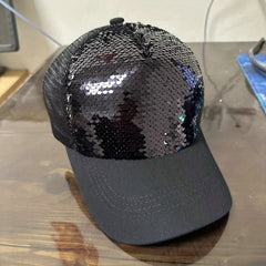 Sequins Baseball Caps Mesh Reflective Hats