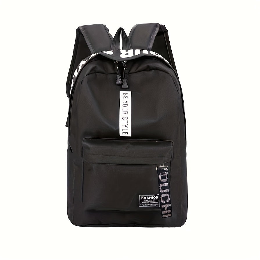 Junior High School Canvas Backpack for Outdoor Travel