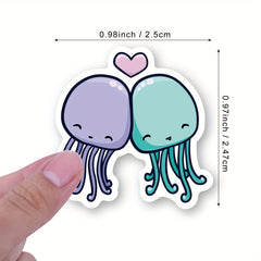 500pcs Ocean Stickers Roll - Waterproof Vinyl Decal