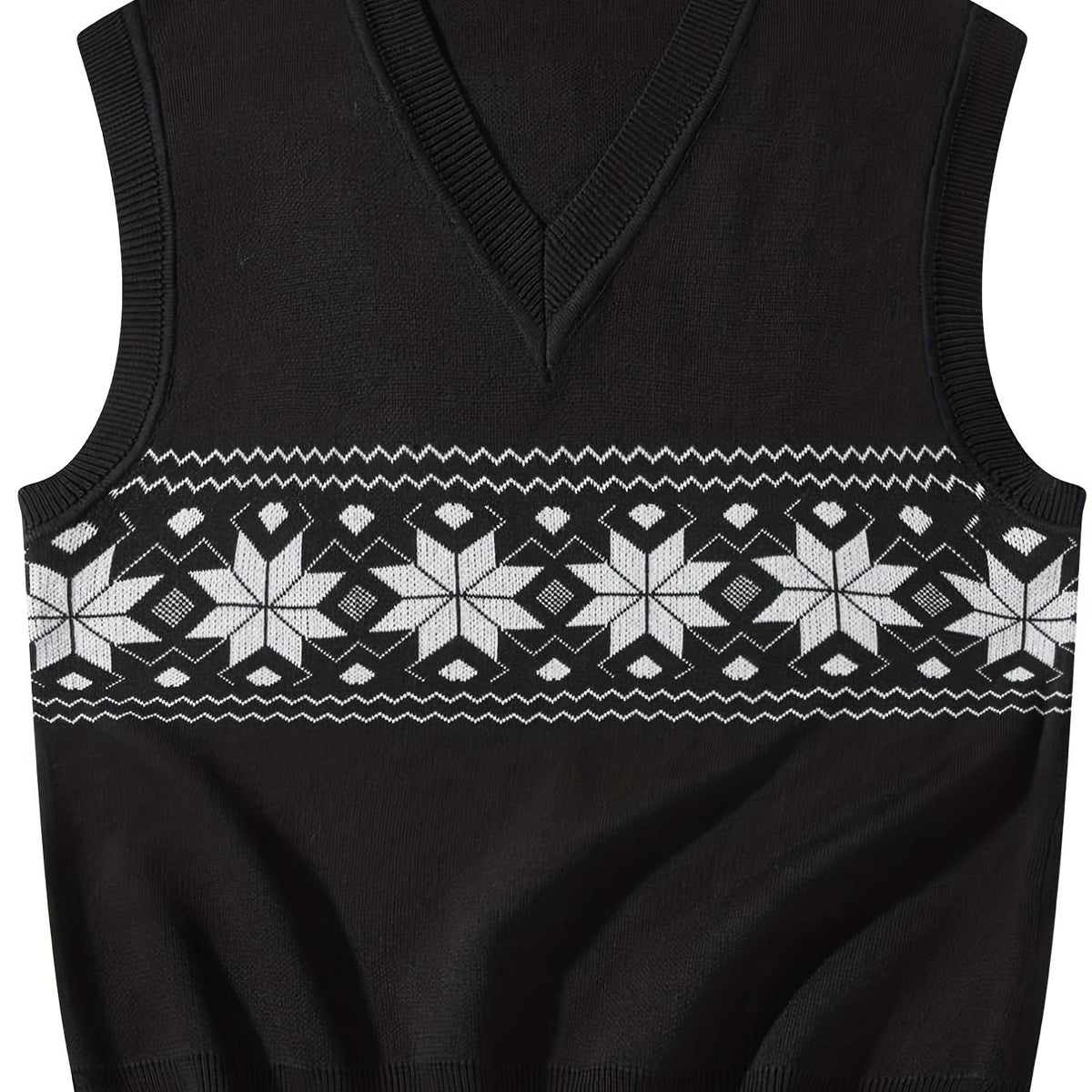 Men's V Neck Sweater Vest for Spring and Autumn