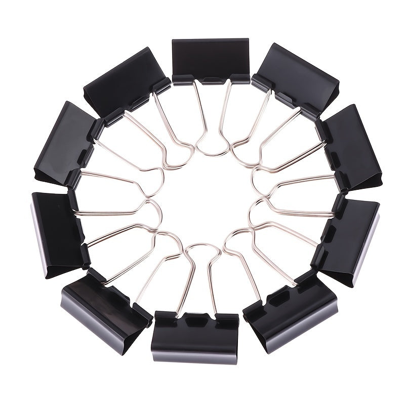 10 Pack Metal Binder Clips for Notes Letters & More