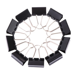 10 Pack Metal Binder Clips for Notes Letters & More